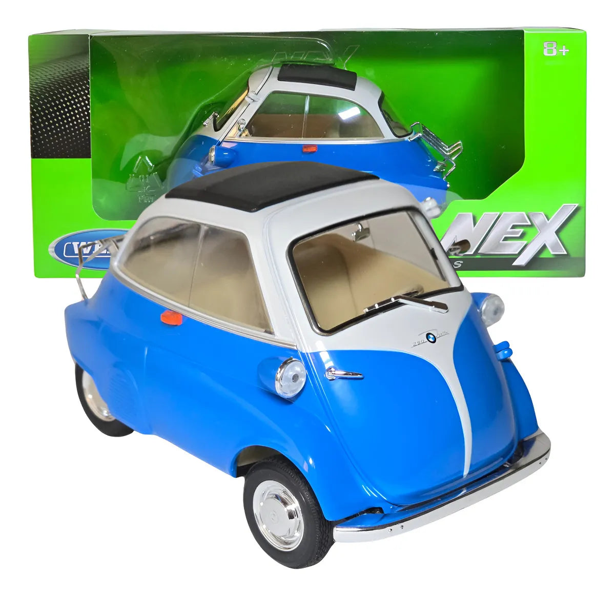 Bmw Romi Isetta Azul 1956 - 1/18 Welly 24096w