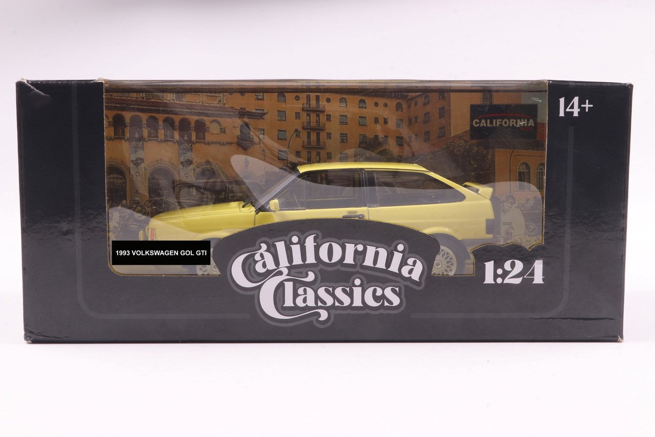 Miniatura Vw Gol Gti 1993 - California Classics Escala 1/24 Amarelo