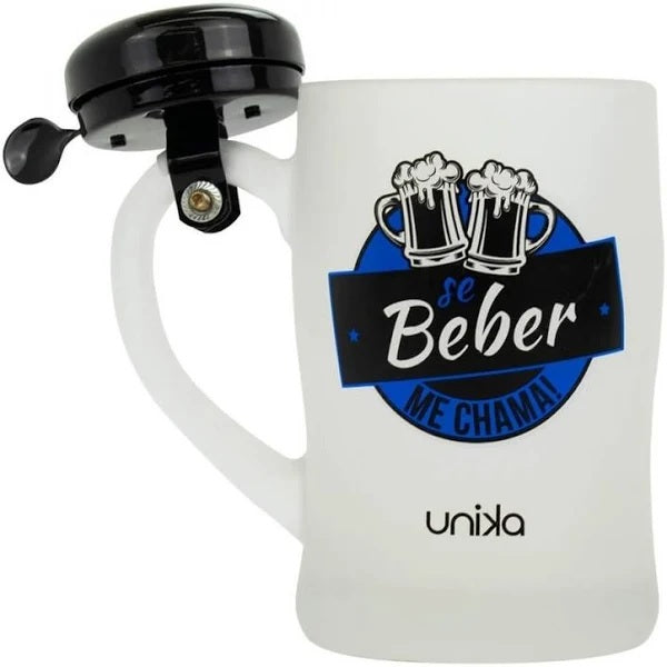 CANECA COM CAMPAINHA SE FOR BEBER ME CHAMA 400ml