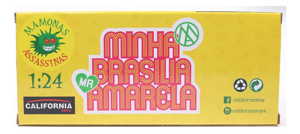 Brasília Amarela Vw Mamonas Assassinas California Toys 1/24 Amarela