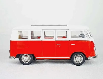 Califórnia Action Volkswagen T1 Kombi Luzes Som 1:32 Vermelho