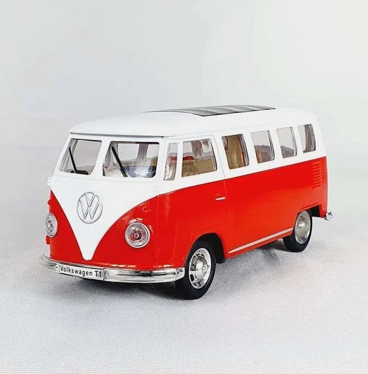 Califórnia Action Volkswagen T1 Kombi Luzes Som 1:32 Vermelho